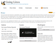 Tablet Screenshot of goinglinux.com